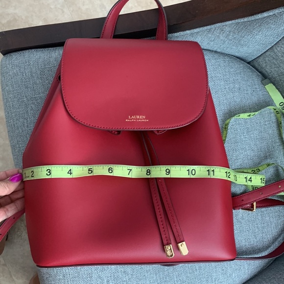 Beautiful 🍒 Leather Ralph Lauren Backpack😍 - Picture 8 of 8